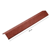 Коньковый элемент ребровый Metrotile Aquapan красный
