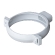 Хомут трубы Interplast 125/80 пластиковый белый насыщенный Ral 9003