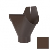 Воронка желоба Aquasystem 150/100 RAL8017 коричневая