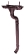 Заглушка желоба Aquasystem 150/100 RAL8017 с уплотнителем коричневый