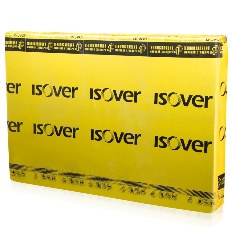 Теплоизоляция из стекловолокна Isover ВентФасад Верх-30/Ч 30х1190х1380 мм Теплоизоляция из стекловолокна Isover ВентФасад Верх-30/Ч 30х1190х1380 мм