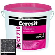Штукатурка декоративная Ceresit Ct 710 Visage Гранит India Black