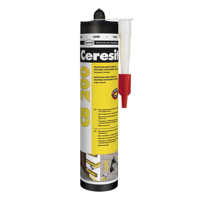 Клей монтажный полимерный Flextec Ceresit Cb 200 Клей монтажный полимерный Flextec Ceresit Cb 200