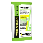 Шпатлевка Weber-Vetonit Vh серая 25 кг